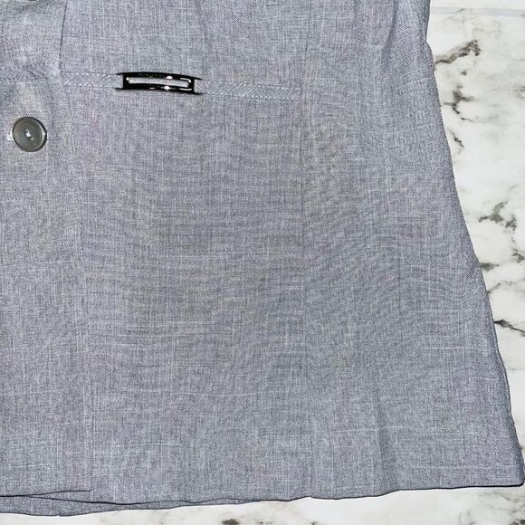 Pride & Joy | Vintage Button Down Blouse Short Sleeve | Grey | Women | 10P - Picture 4 of 7